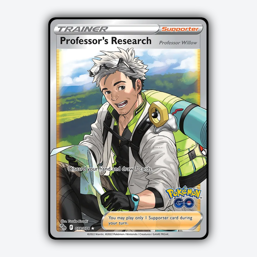 Professor's Research 078/78 - Pokémon GO Set - Card Rug