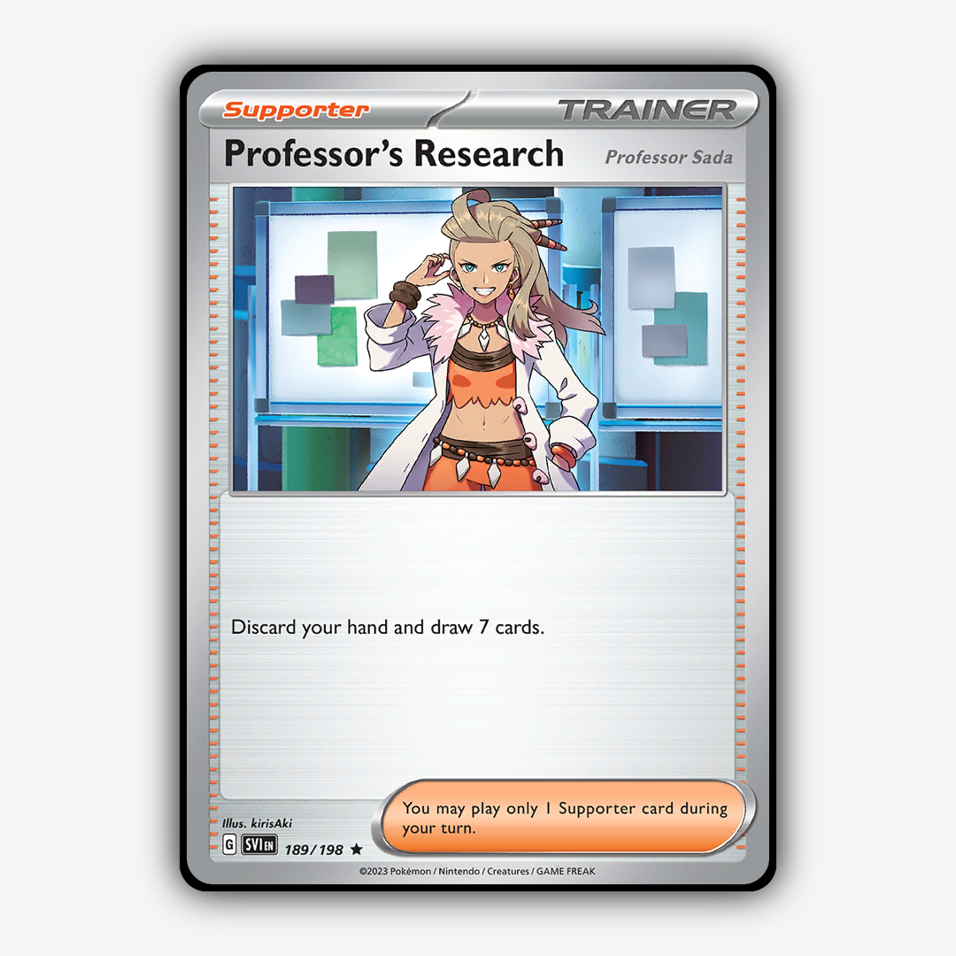 Professor's Research (Professor Sada) 189/198 - Scarlet & Violet Set - Card Rug