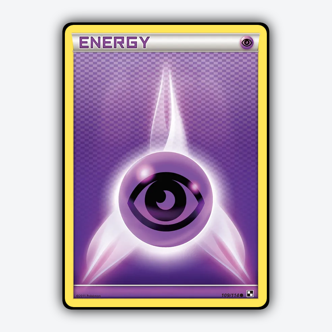 Psychic Energy 109/114 - Black & White Set - Card Rug