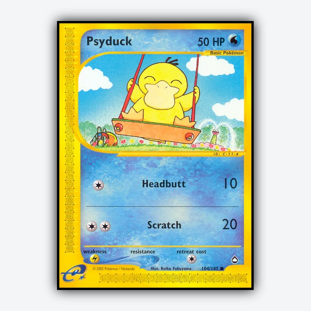 Psyduck 104/147 - Aquapolis Set - Card Rug
