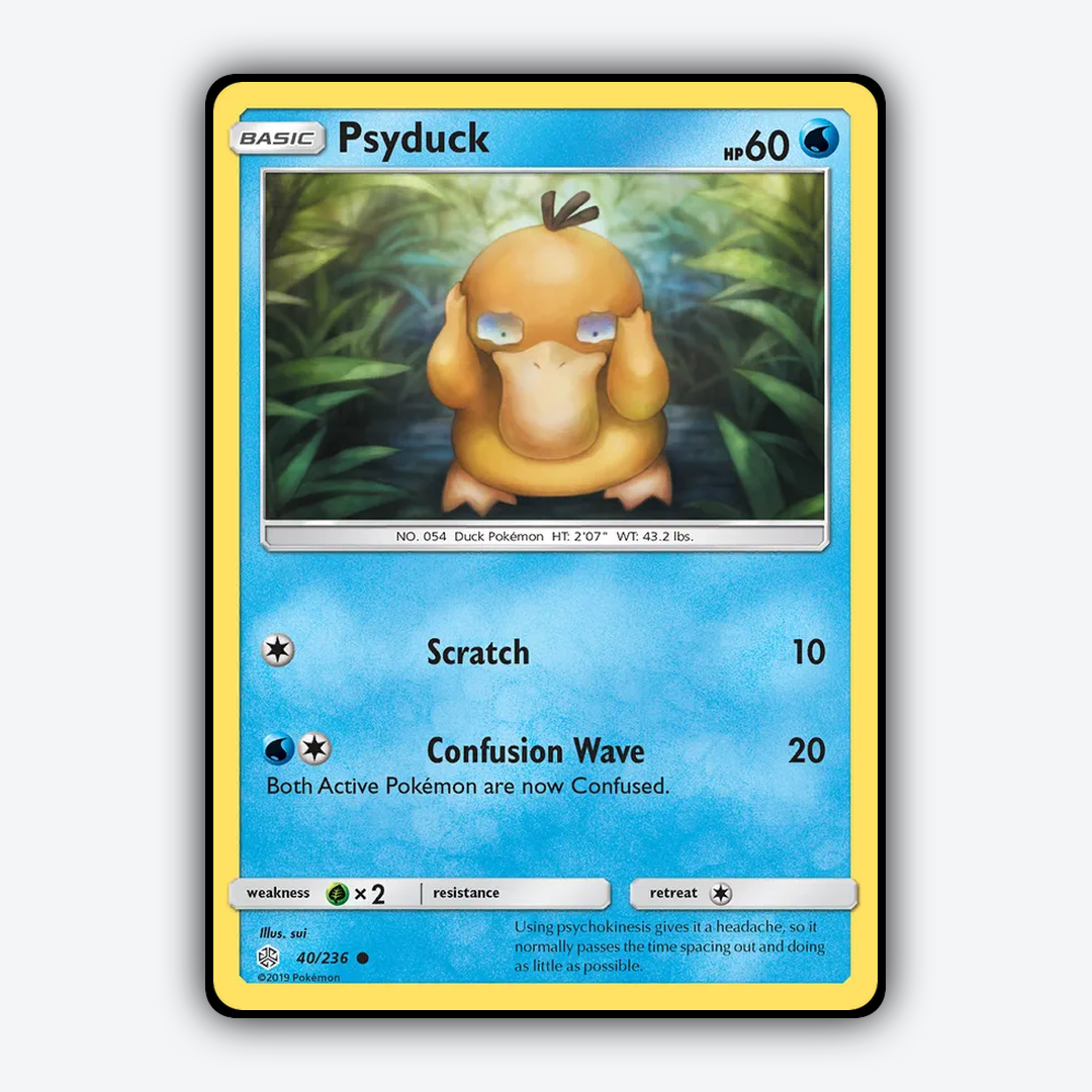 Psyduck 040/236 - Cosmic Eclipse Set - Card Rug