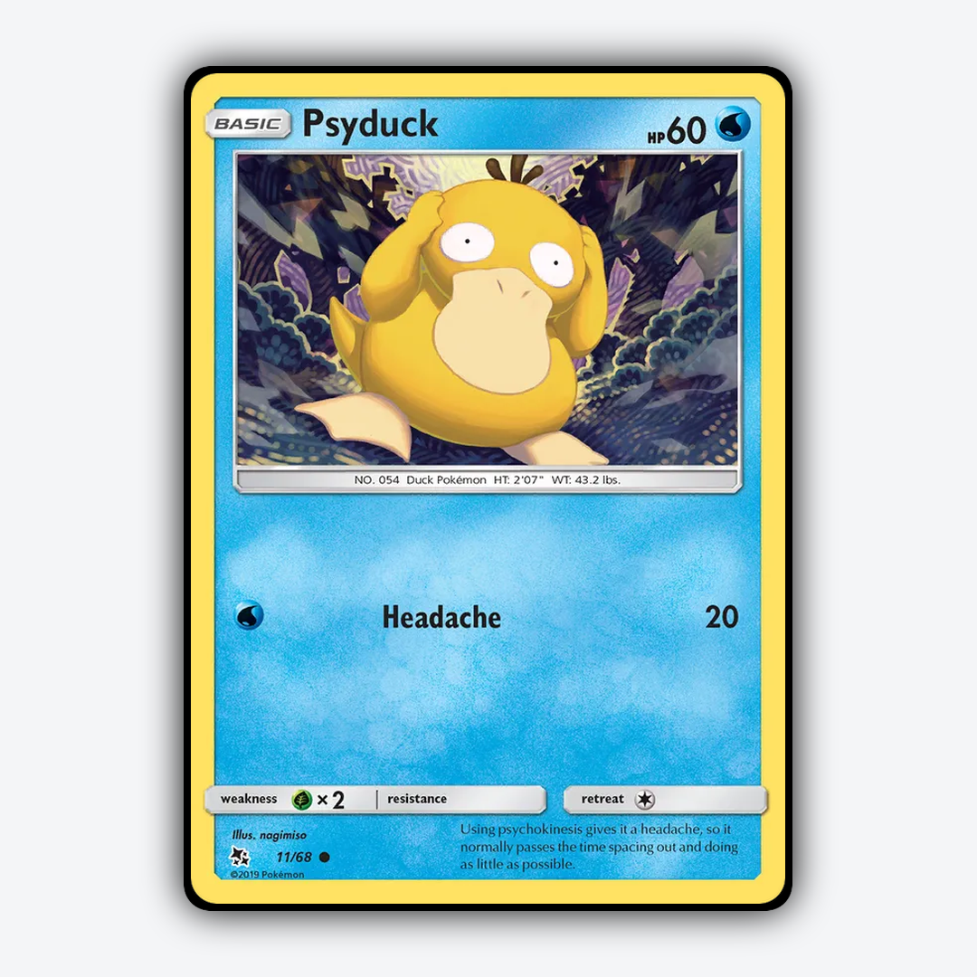 Psyduck 011/68 - Hidden Fates Set - Card Rug