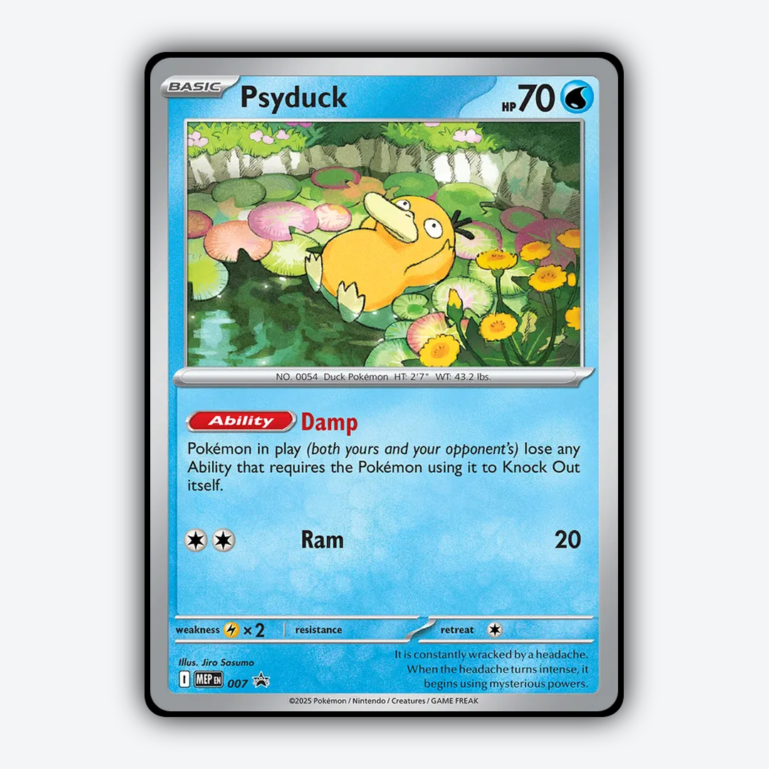 Psyduck #7 - ME Black Star Promos Set - Card Rug