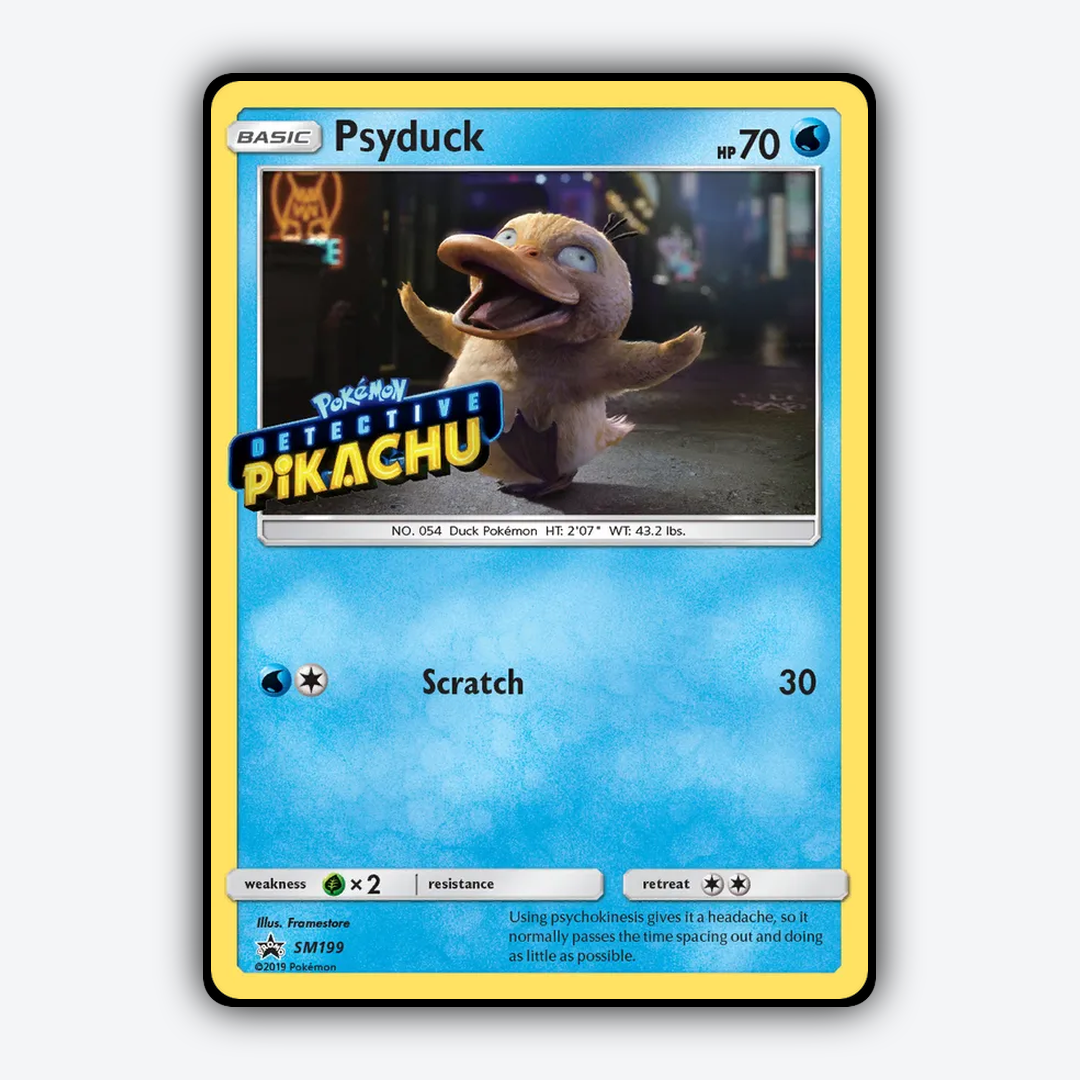 Psyduck #199 - SM Black Star Promos Set - Card Rug