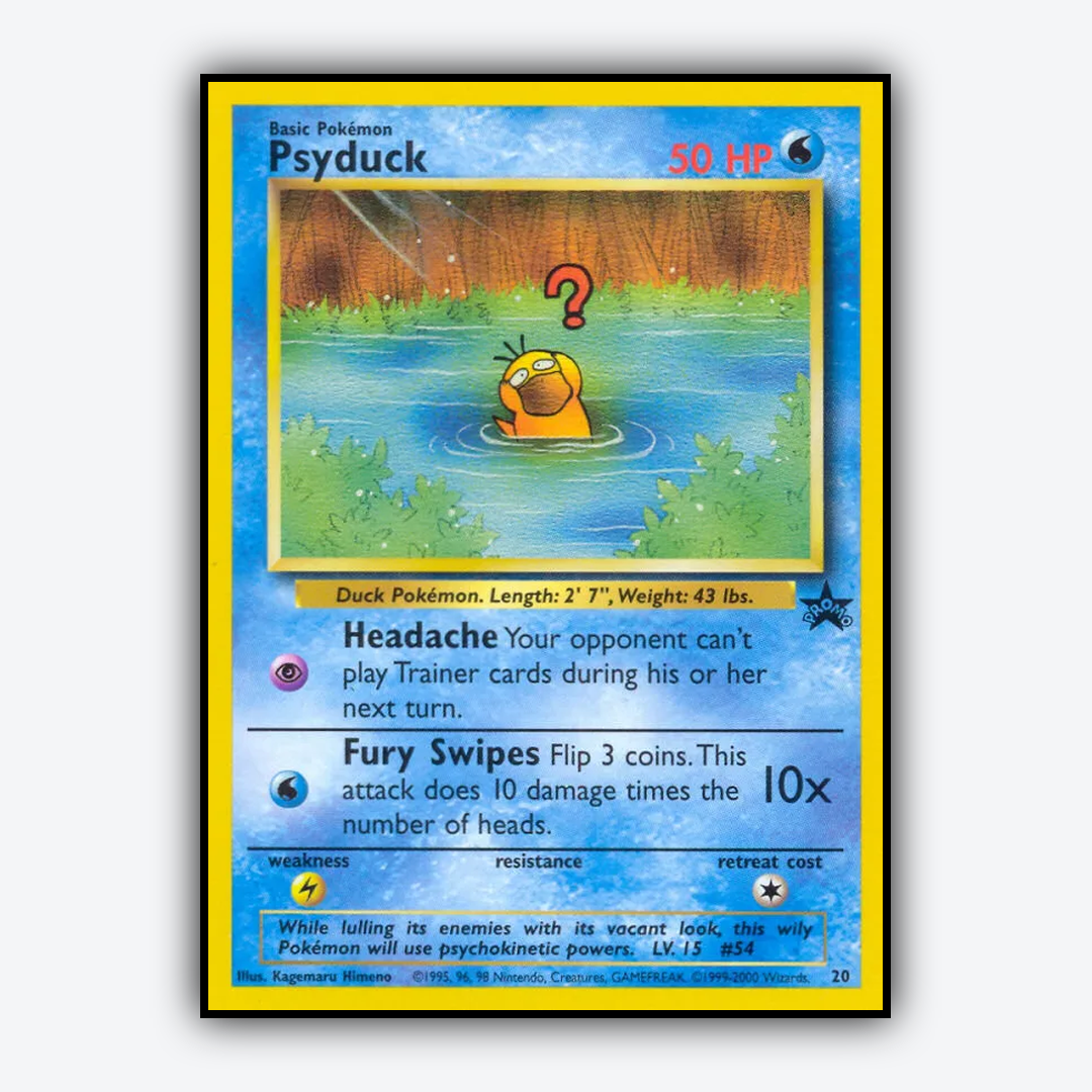 Psyduck #20 - Wizards Black Star Promos Set - Card Rug