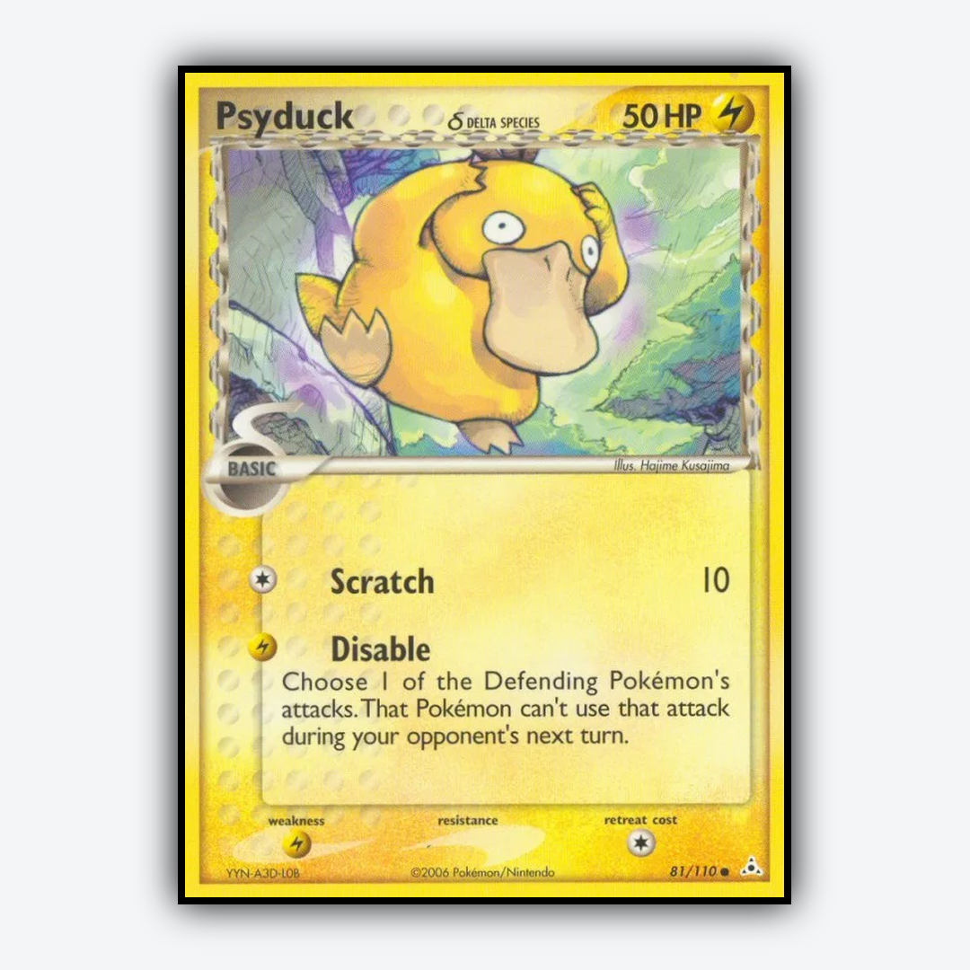 Psyduck δ 081/110 - Holon Phantoms Set - Card Rug