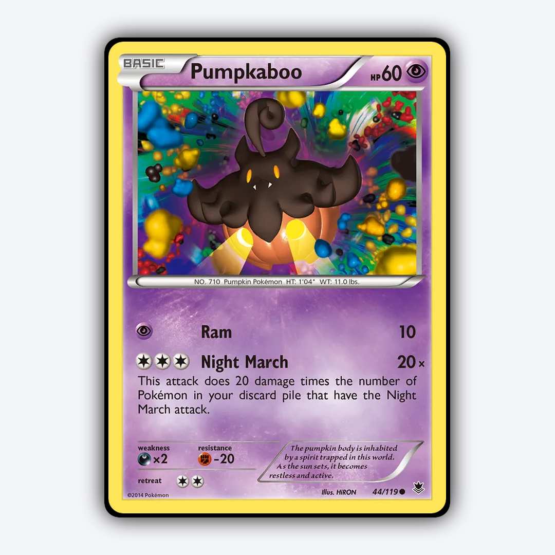 Pumpkaboo 044/119 - Phantom Forces Set - Card Rug