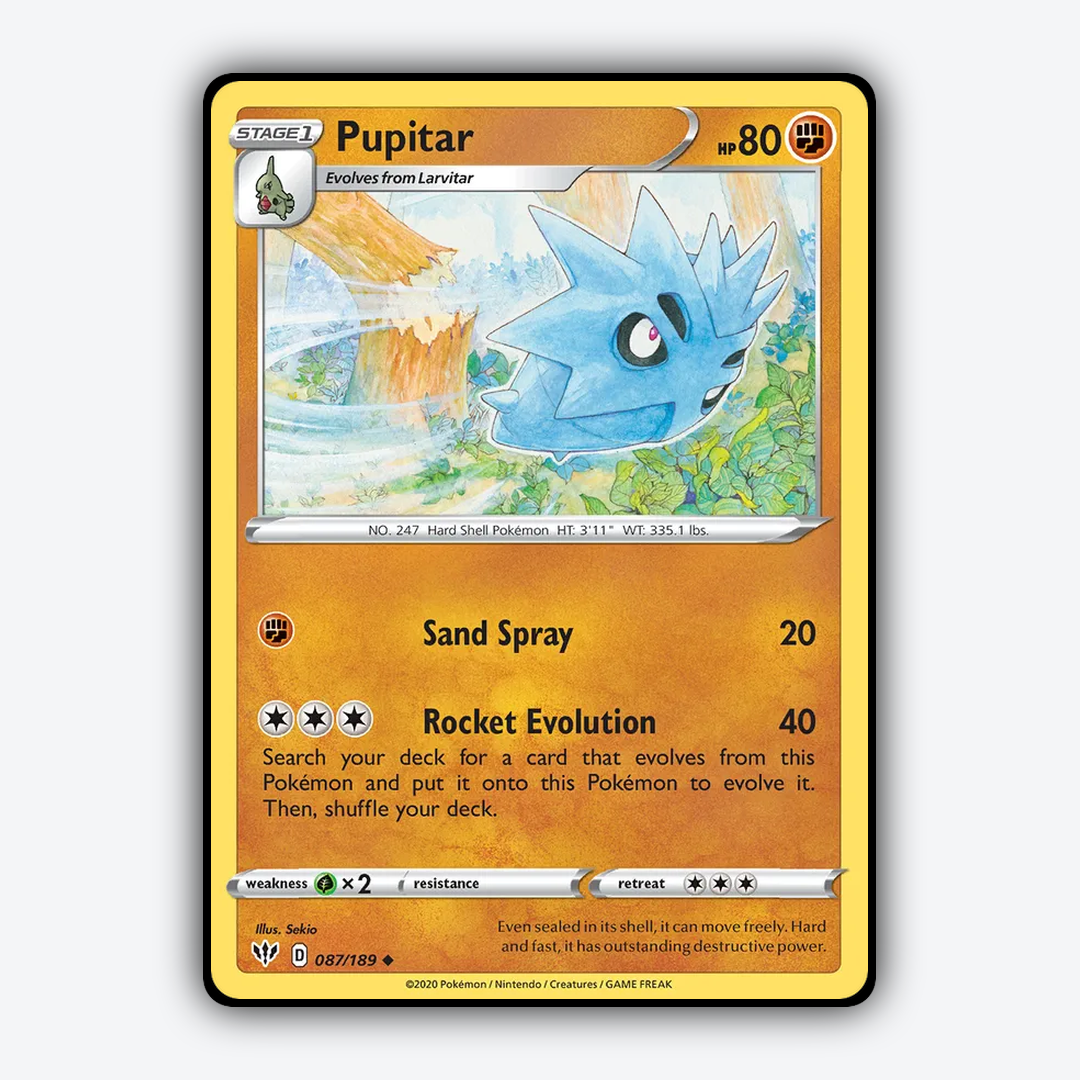 Pupitar 087/189 - Darkness Ablaze Set - Card Rug