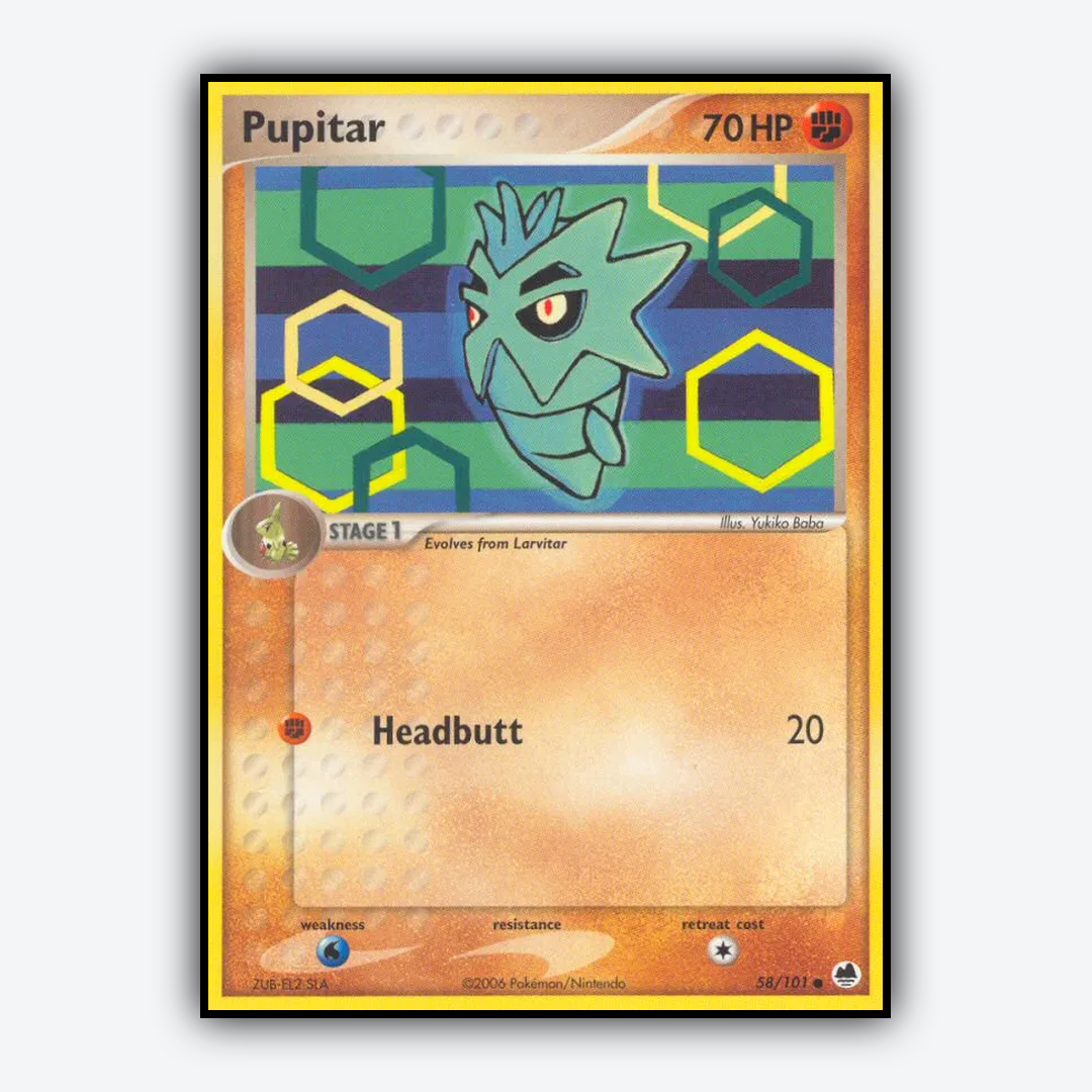 Pupitar 058/101 - Dragon Frontiers Set - Card Rug