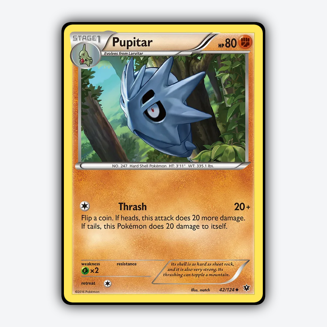 Pupitar 042/124 - Fates Collide Set - Card Rug