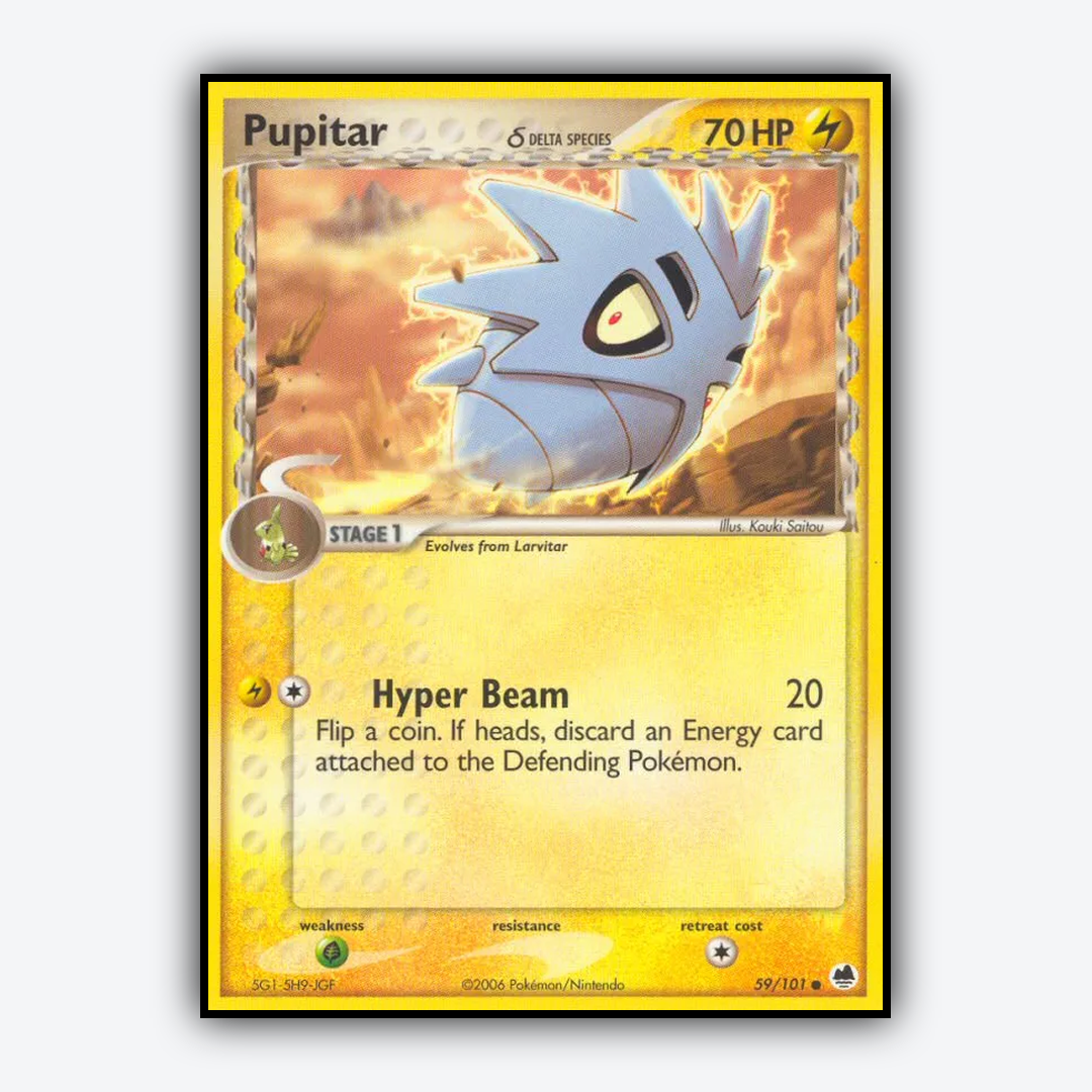 Pupitar δ 059/101 - Dragon Frontiers Set - Card Rug