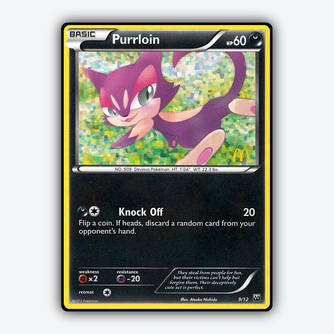 Purrloin 009/12 - McDonald's Collection 2012 Set - Card Rug