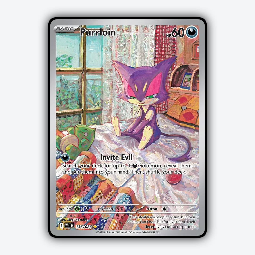 Purrloin #136 - White Flare Set - Card Rug