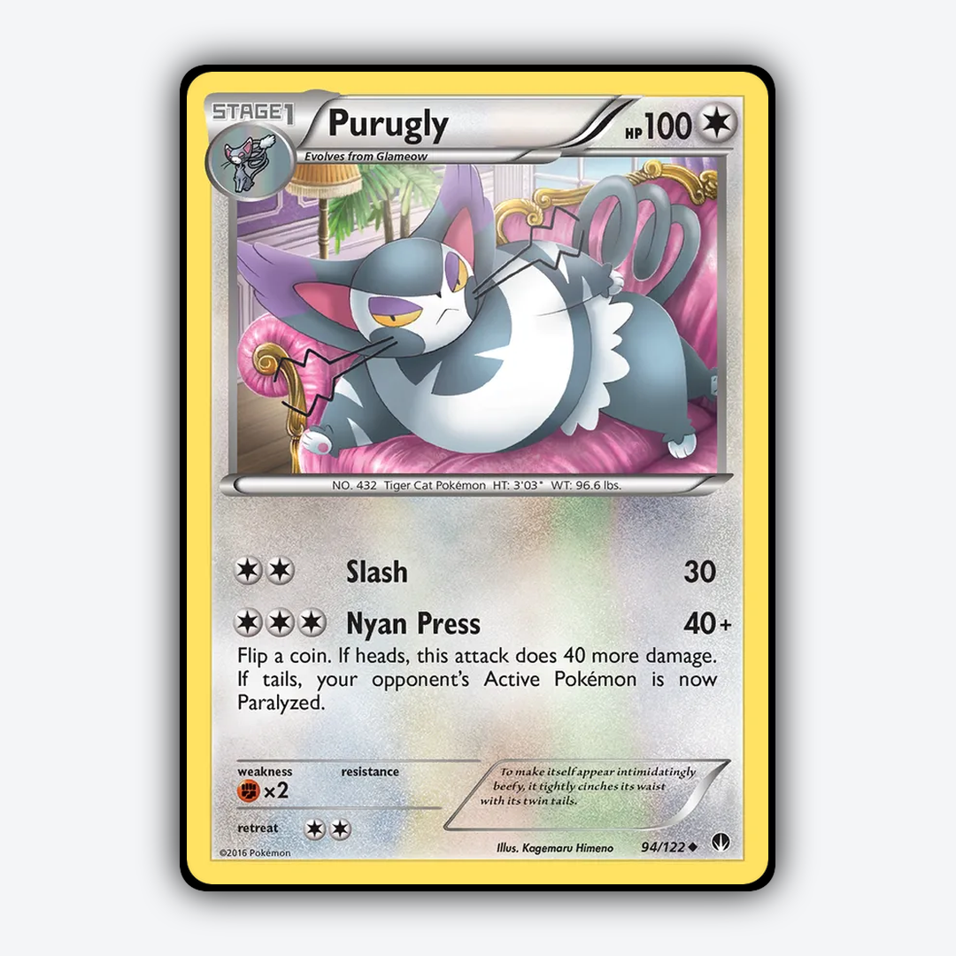 Purugly 094/122 - BREAKpoint Set - Card Rug