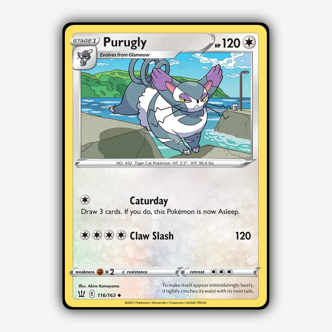 Purugly 116/163 - Battle Styles Set - Card Rug