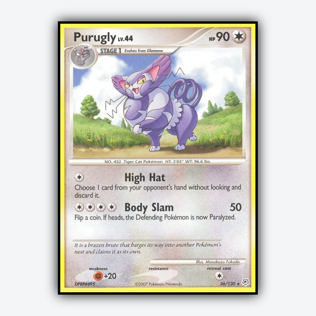 Purugly 036/130 - Diamond & Pearl Set - Card Rug