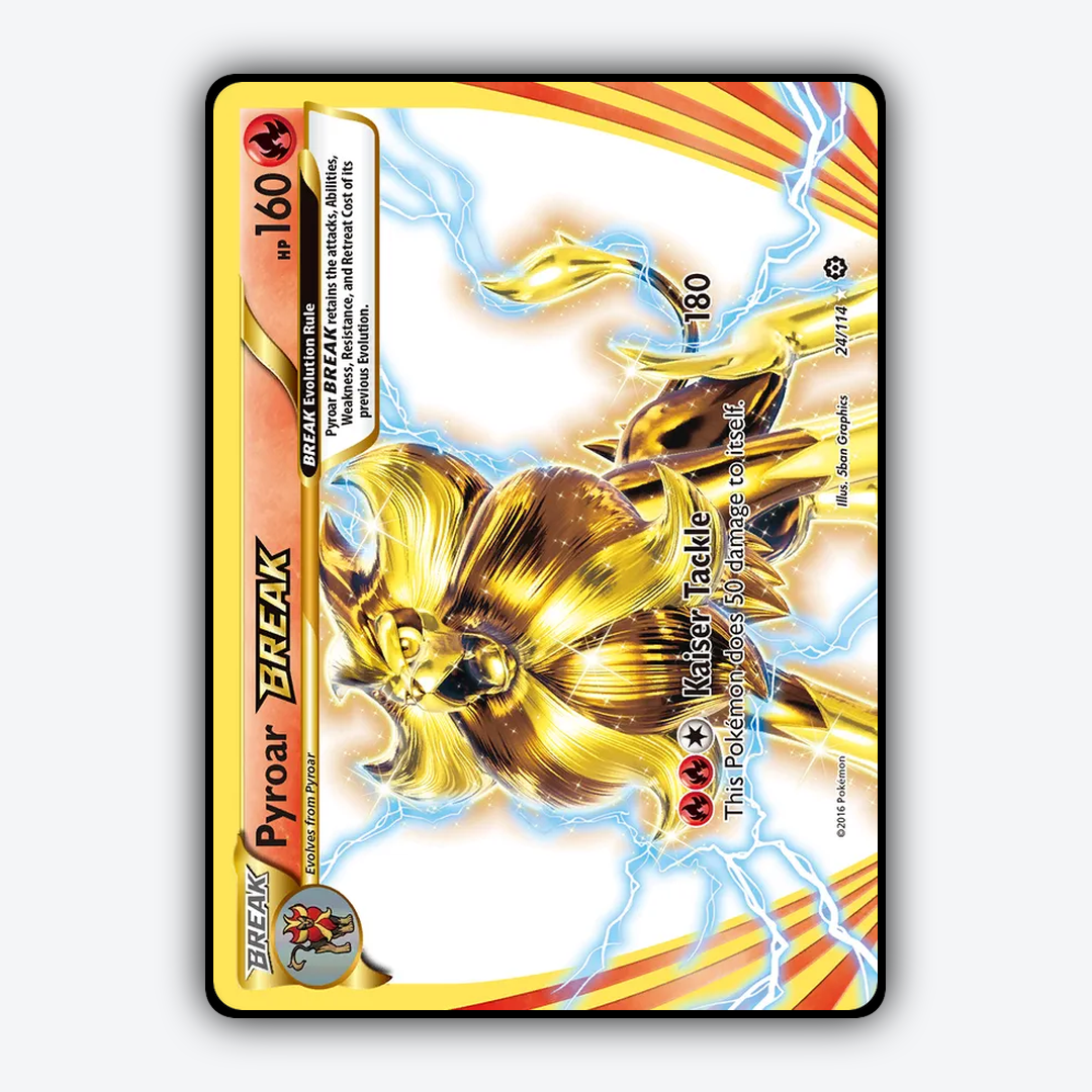 Pyroar BREAK 024/114 - Steam Siege Set - Card Rug