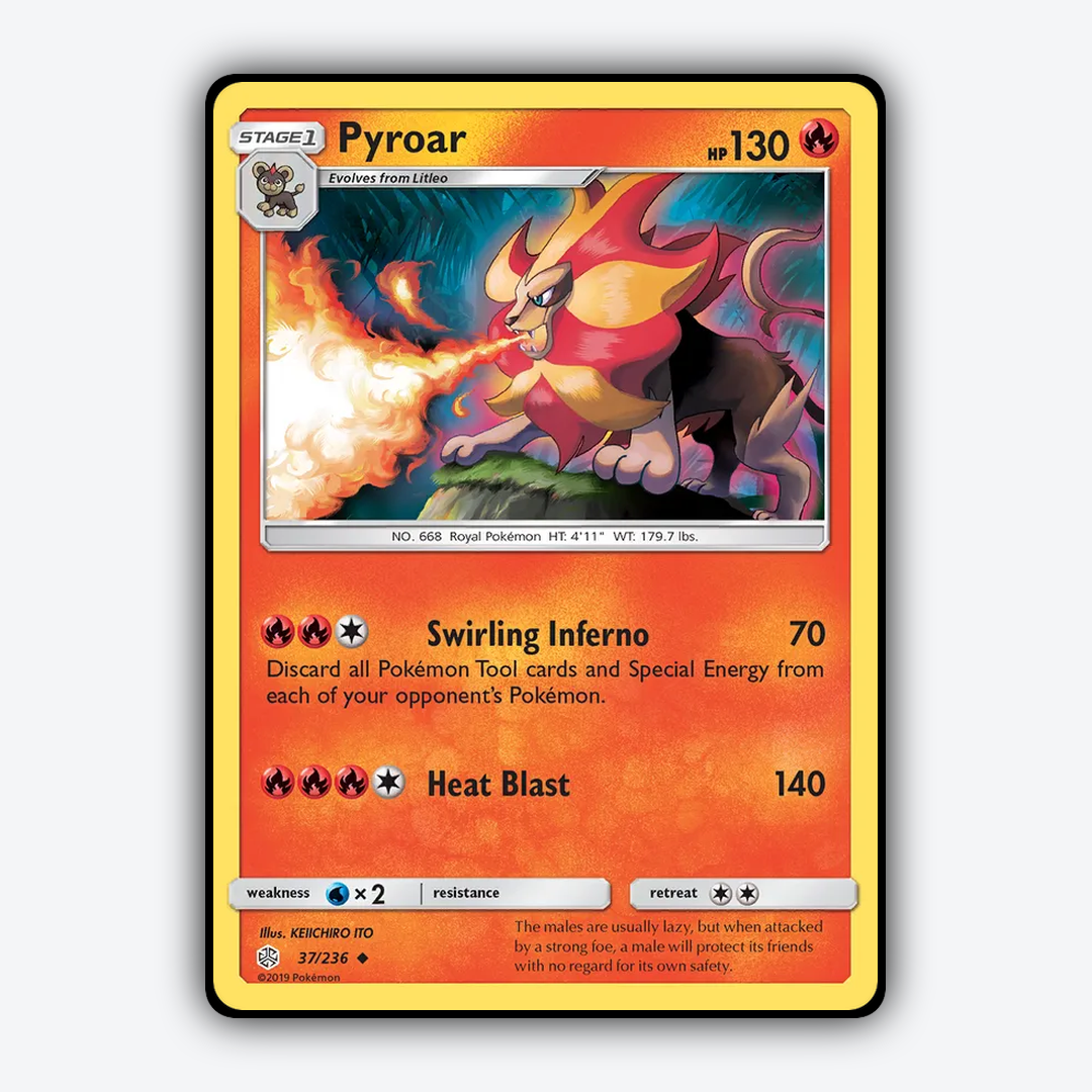 Pyroar 037/236 - Cosmic Eclipse Set - Card Rug