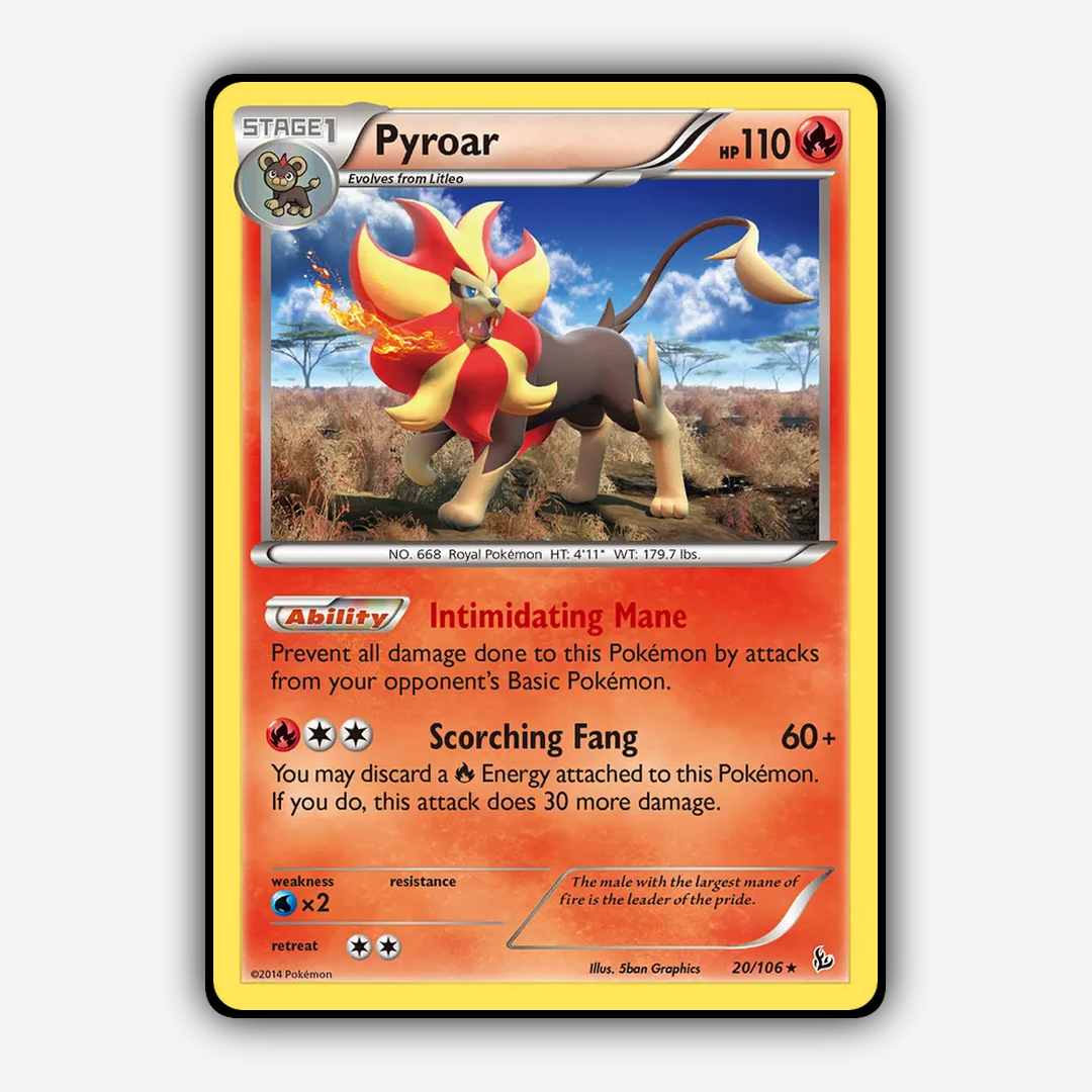 Pyroar 020/106 - Flashfire Set - Card Rug