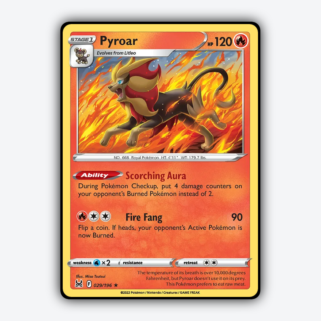 Pyroar 029/196 - Lost Origin Set - Card Rug