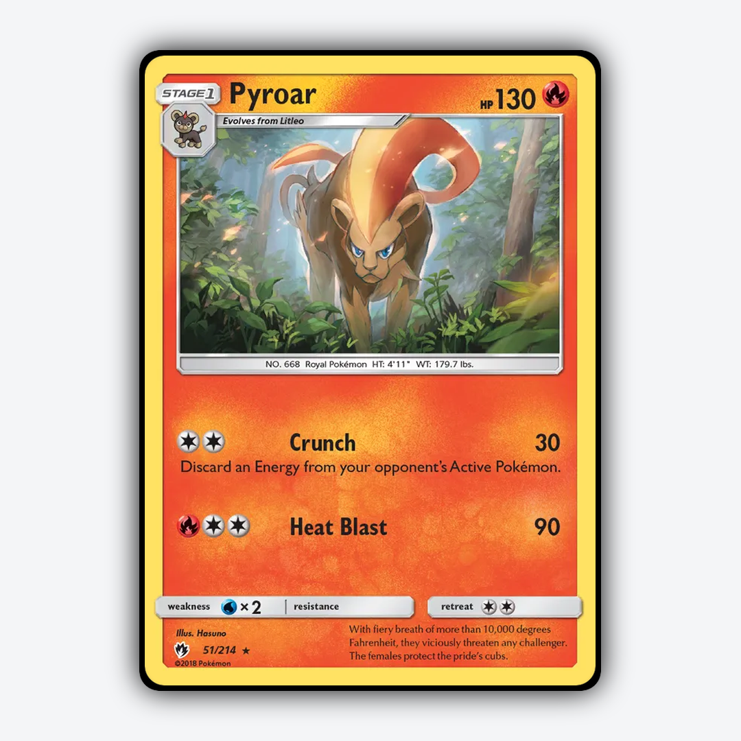 Pyroar 051/214 - Lost Thunder Set - Card Rug