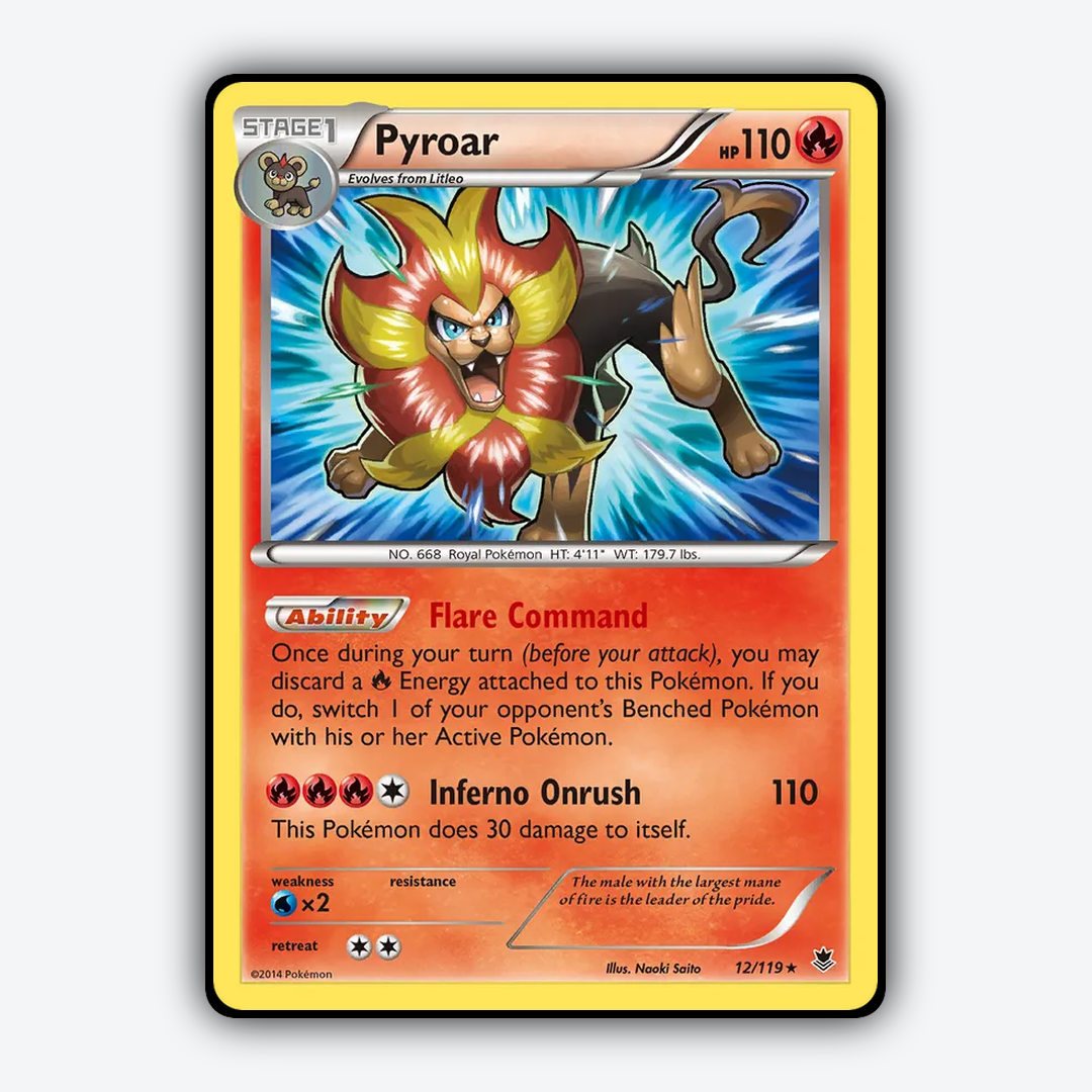 Pyroar 012/119 - Phantom Forces Set - Card Rug