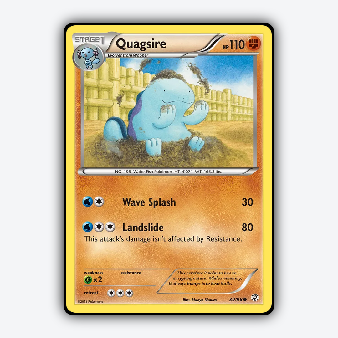 Quagsire 039/98 - Ancient Origins Set - Card Rug