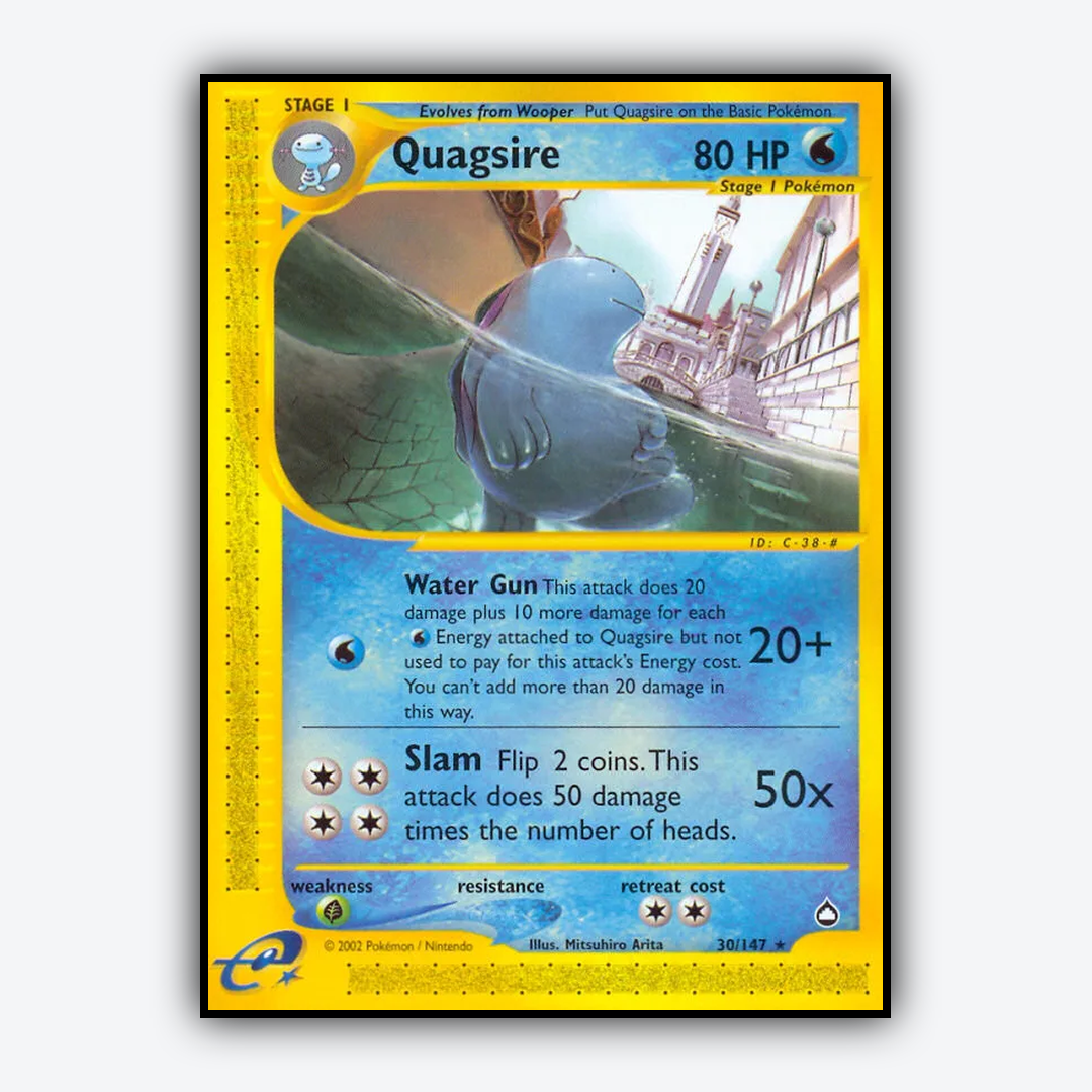 Quagsire 030/147 - Aquapolis Set - Card Rug