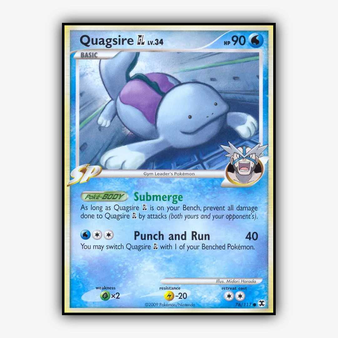 Quagsire GL 076/111 - Rising Rivals Set - Card Rug