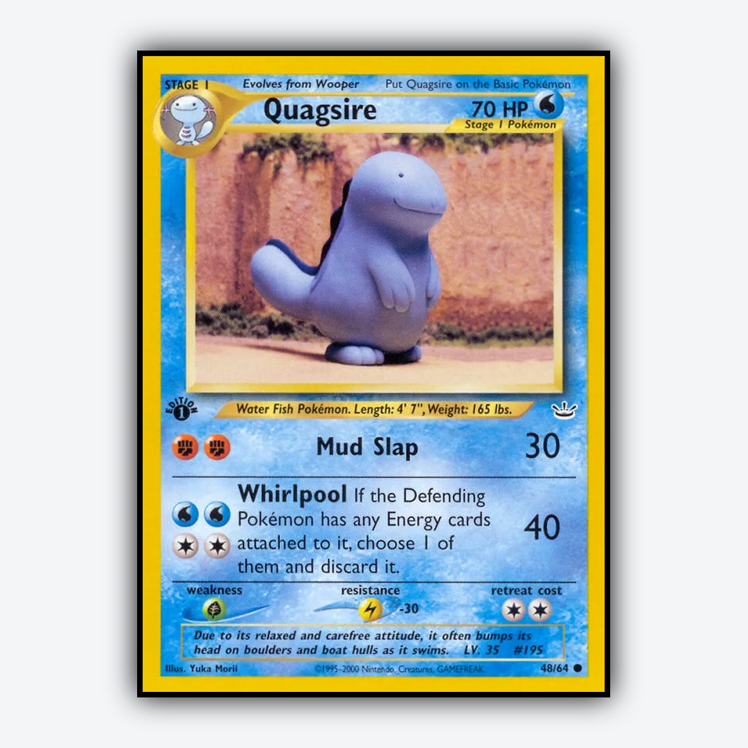 Quagsire 048/64 - Neo Revelation Set - Card Rug