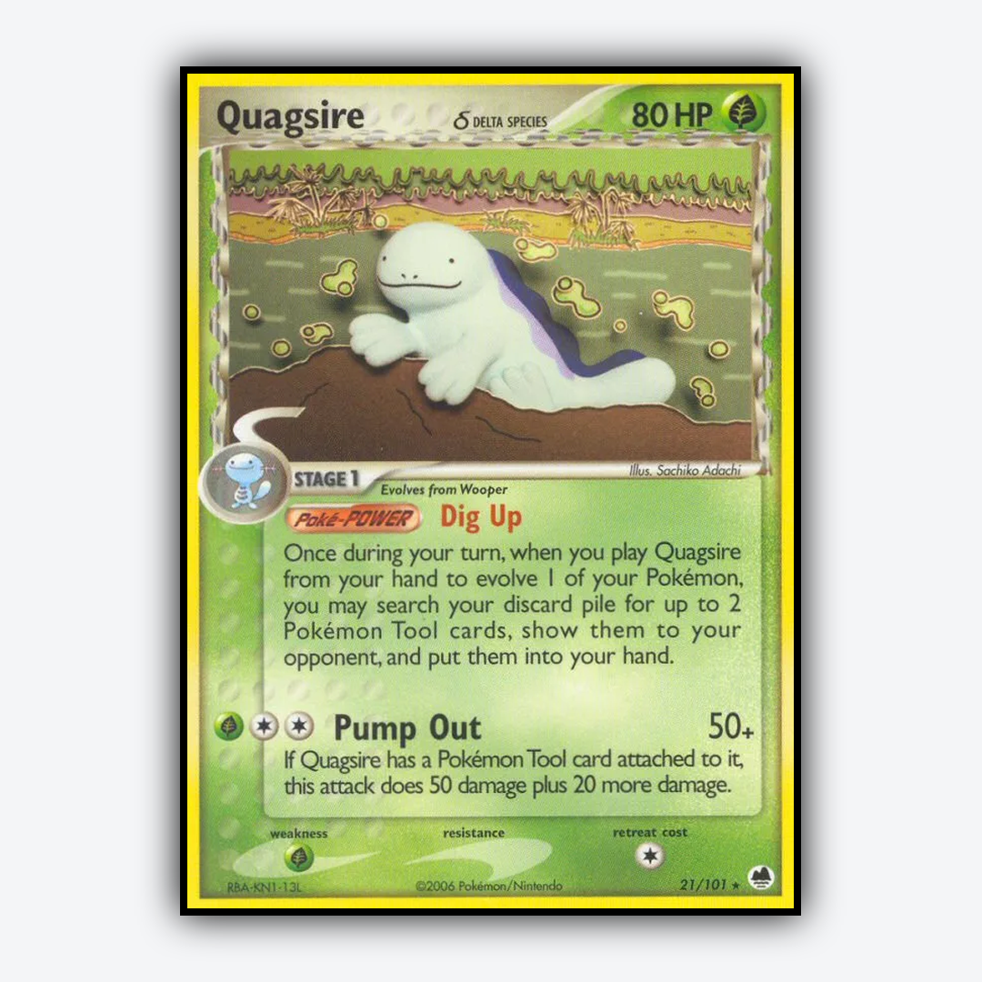 Quagsire δ 021/101 - Dragon Frontiers Set - Card Rug