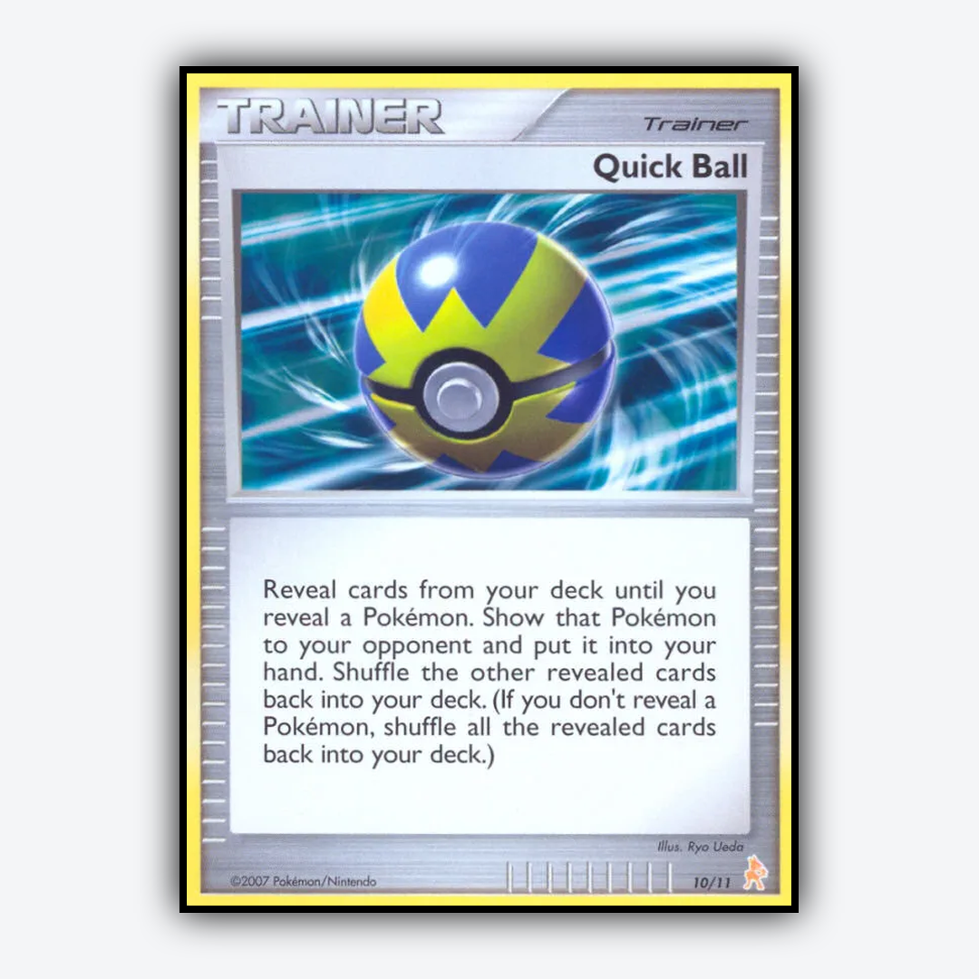 Quick Ball 010/11 - DP Trainer Kit Lucario Set - Card Rug