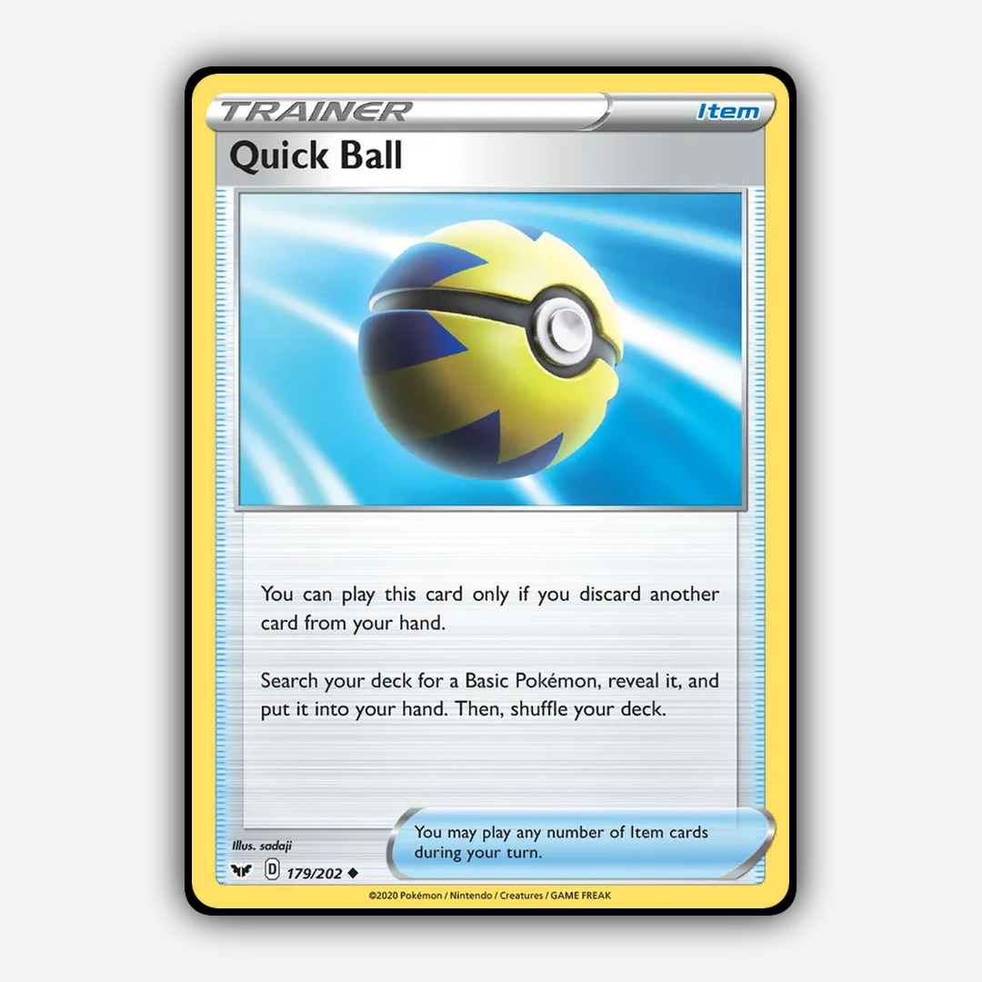 Quick Ball 179/202 - Sword & Shield Set - Card Rug
