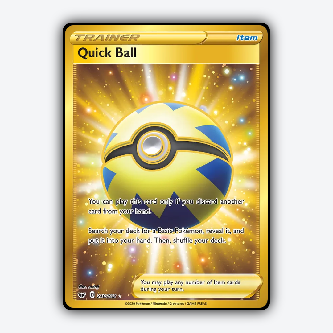 Quick Ball 216/202 - Sword & Shield Set - Card Rug