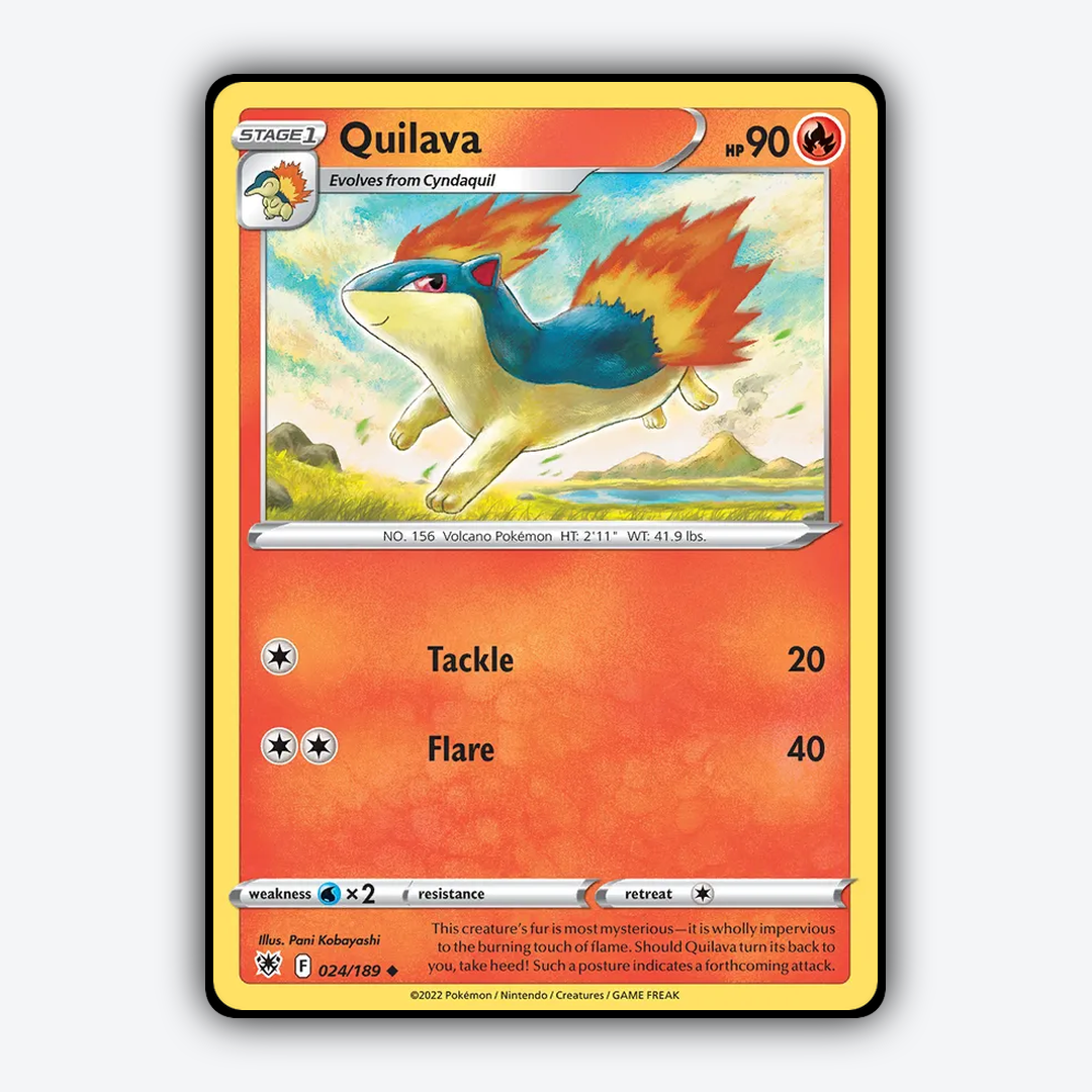 Quilava 024/189 - Astral Radiance Set - Card Rug