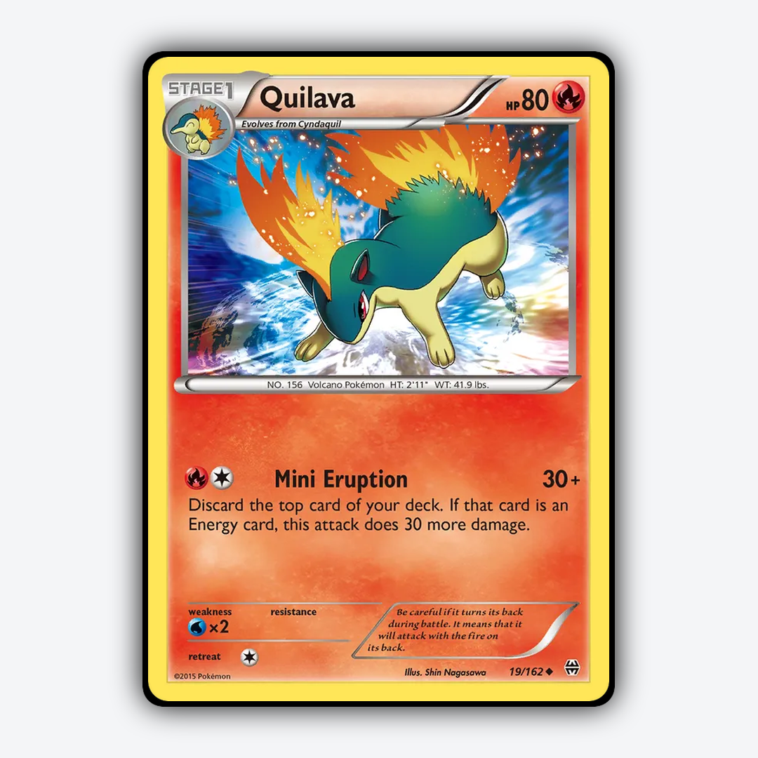 Quilava 019/162 - BREAKthrough Set - Card Rug