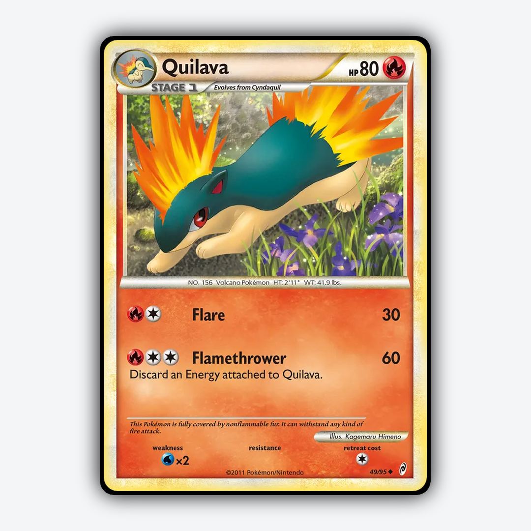 Quilava 049/95 - Call of Legends Set - Card Rug