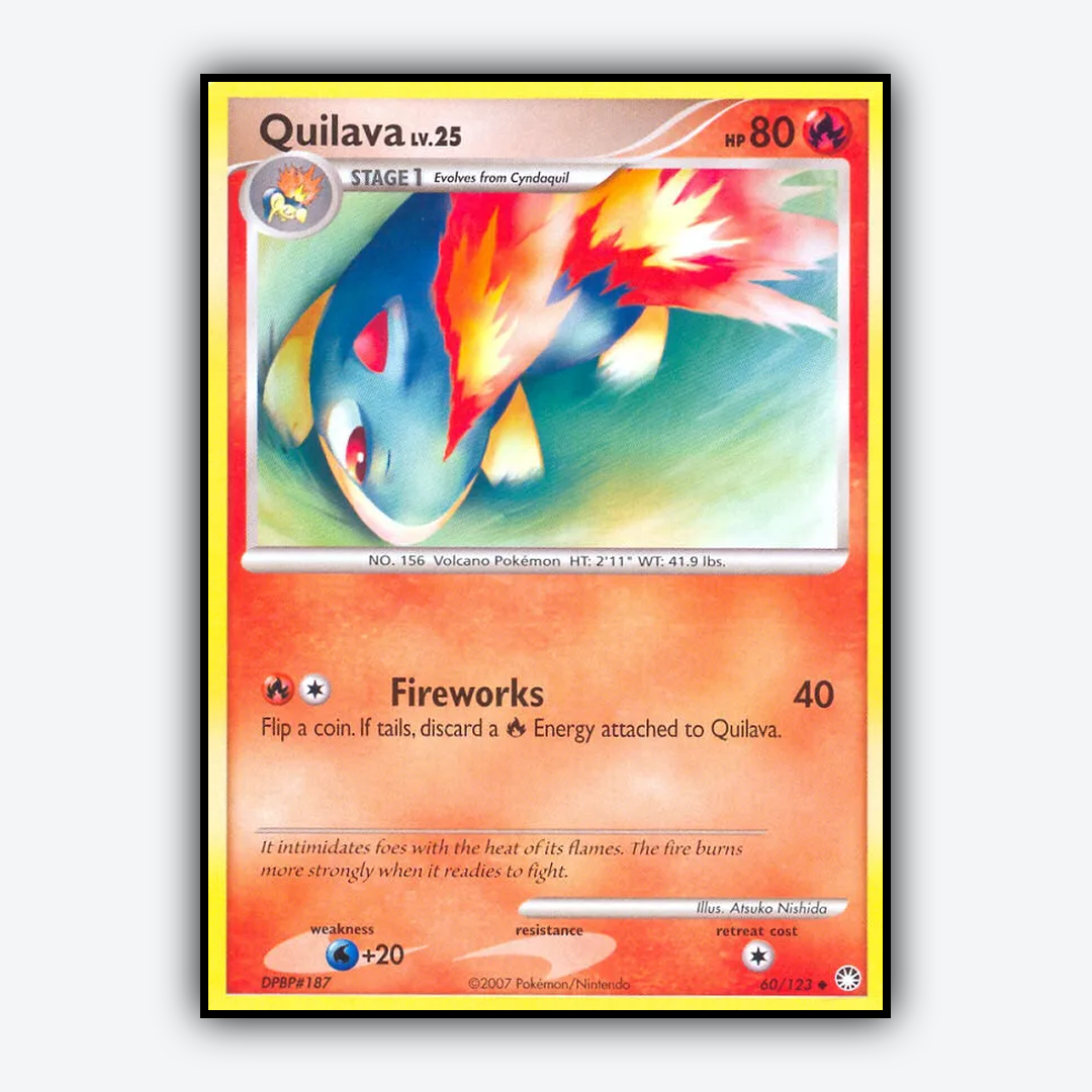 Quilava 060/123 - Mysterious Treasures Set - Card Rug