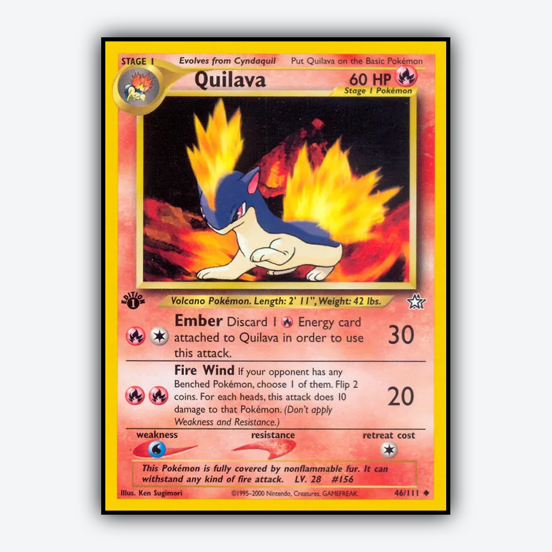 Quilava 046/111 - Neo Genesis Set - Card Rug