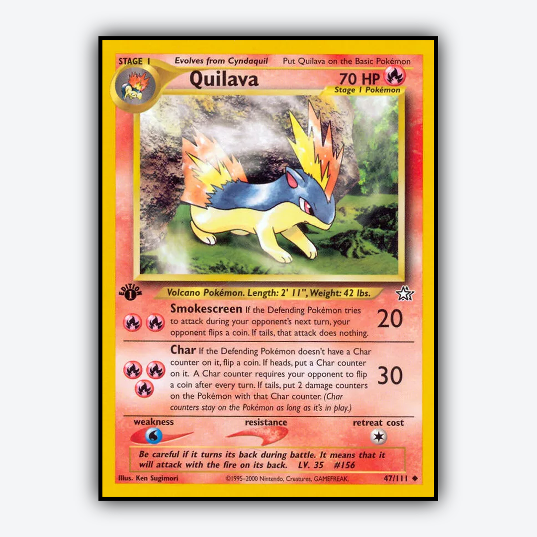 Quilava 047/111 - Neo Genesis Set - Card Rug