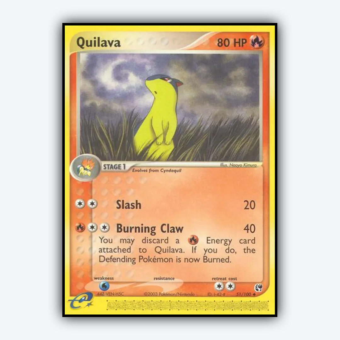 Quilava 051/100 - Sandstorm Set - Card Rug