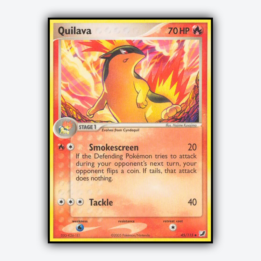 Quilava 045/115 - Unseen Forces Set - Card Rug