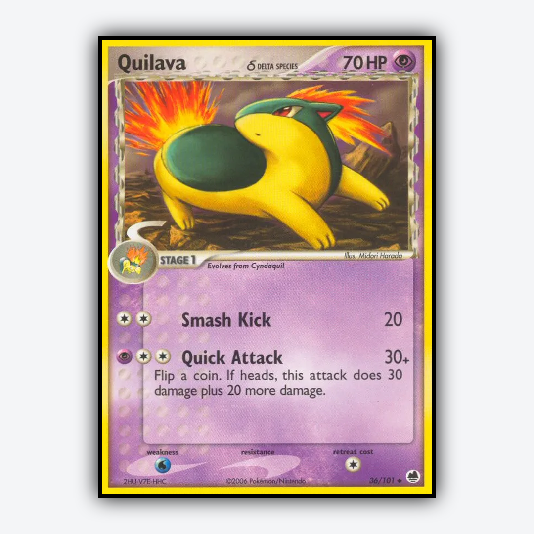 Quilava δ 036/101 - Dragon Frontiers Set - Card Rug