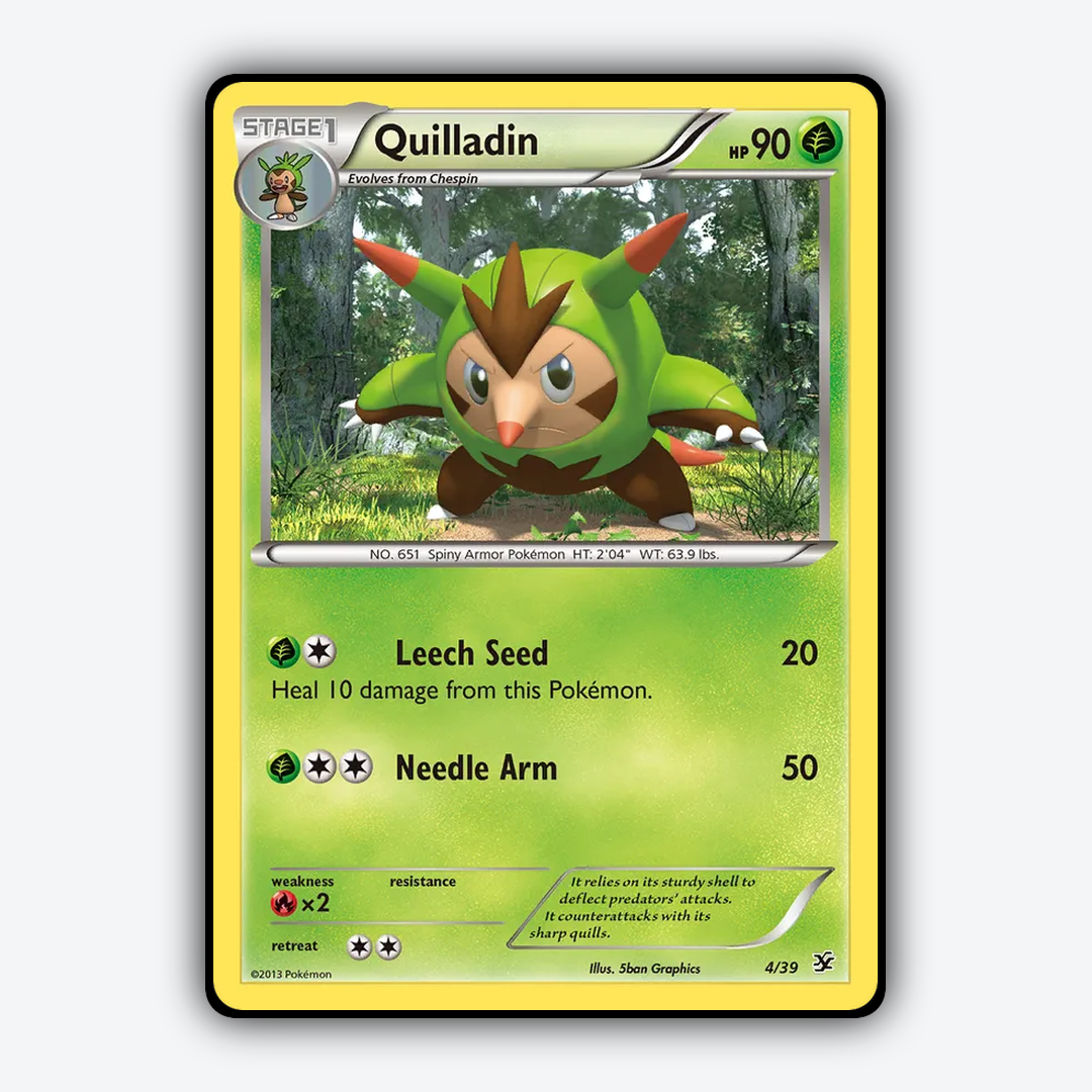Quilladin 004/39 - Kalos Starter Set - Card Rug