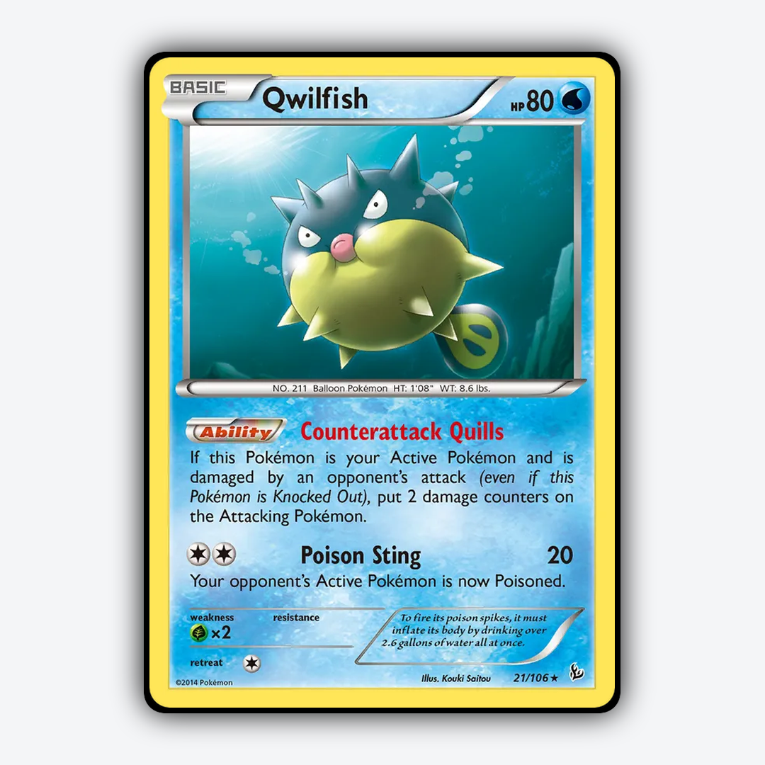 Qwilfish 021/106 - Flashfire Set - Card Rug