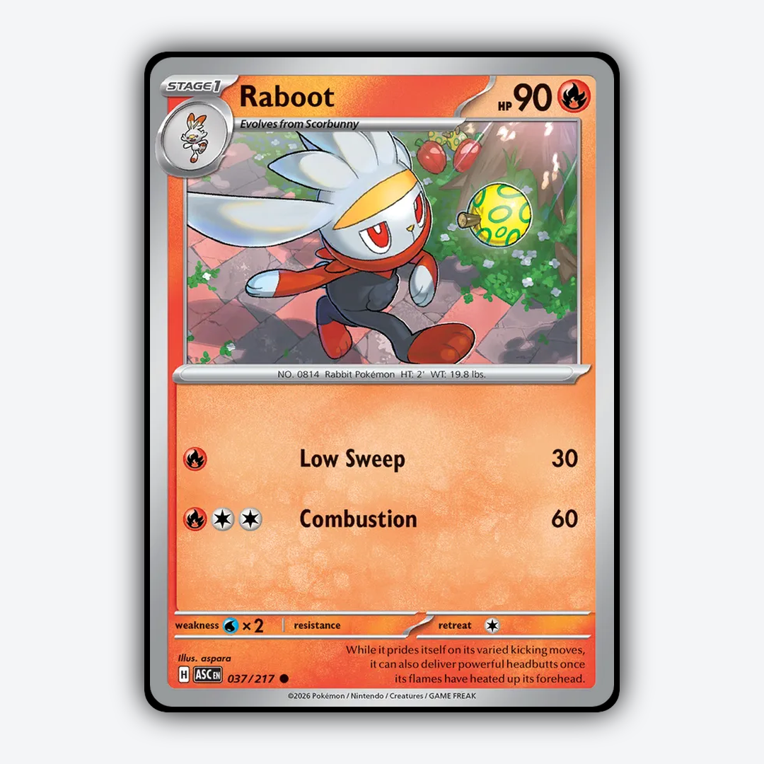Raboot 037/217 - Ascended Heroes Set - Card Rug