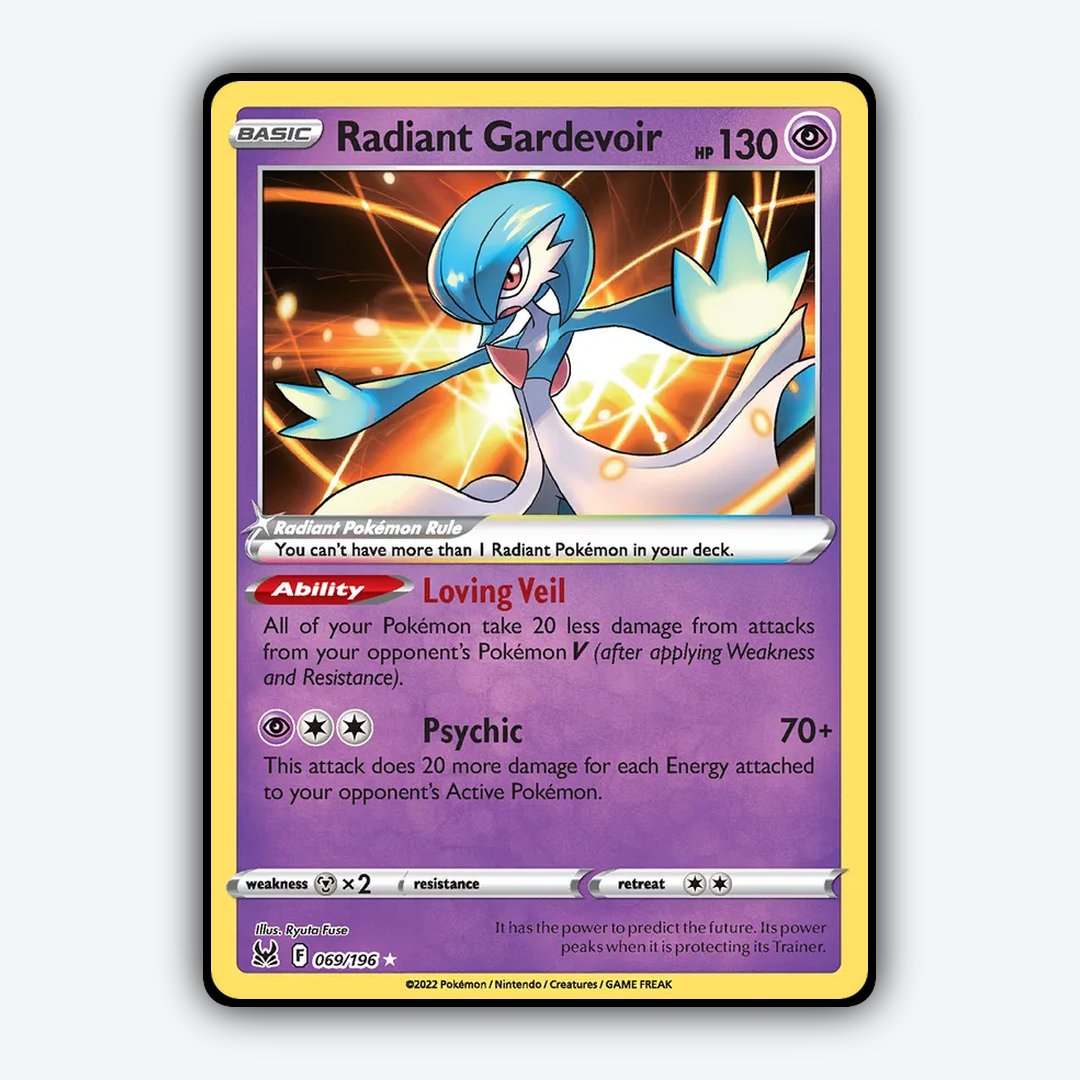 Radiant Gardevoir 069/196 - Lost Origin Set - Card Rug