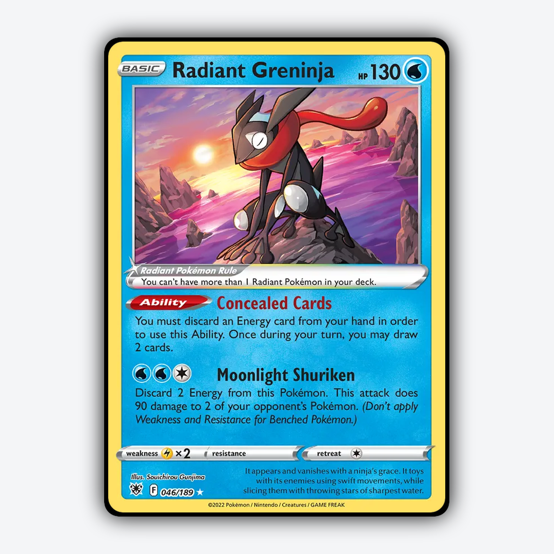 Radiant Greninja 046/189 - Astral Radiance Set - Card Rug