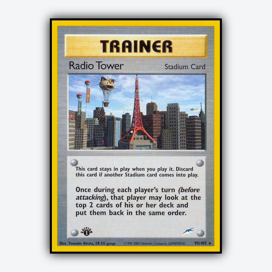Radio Tower 095/105 - Neo Destiny Set - Card Rug