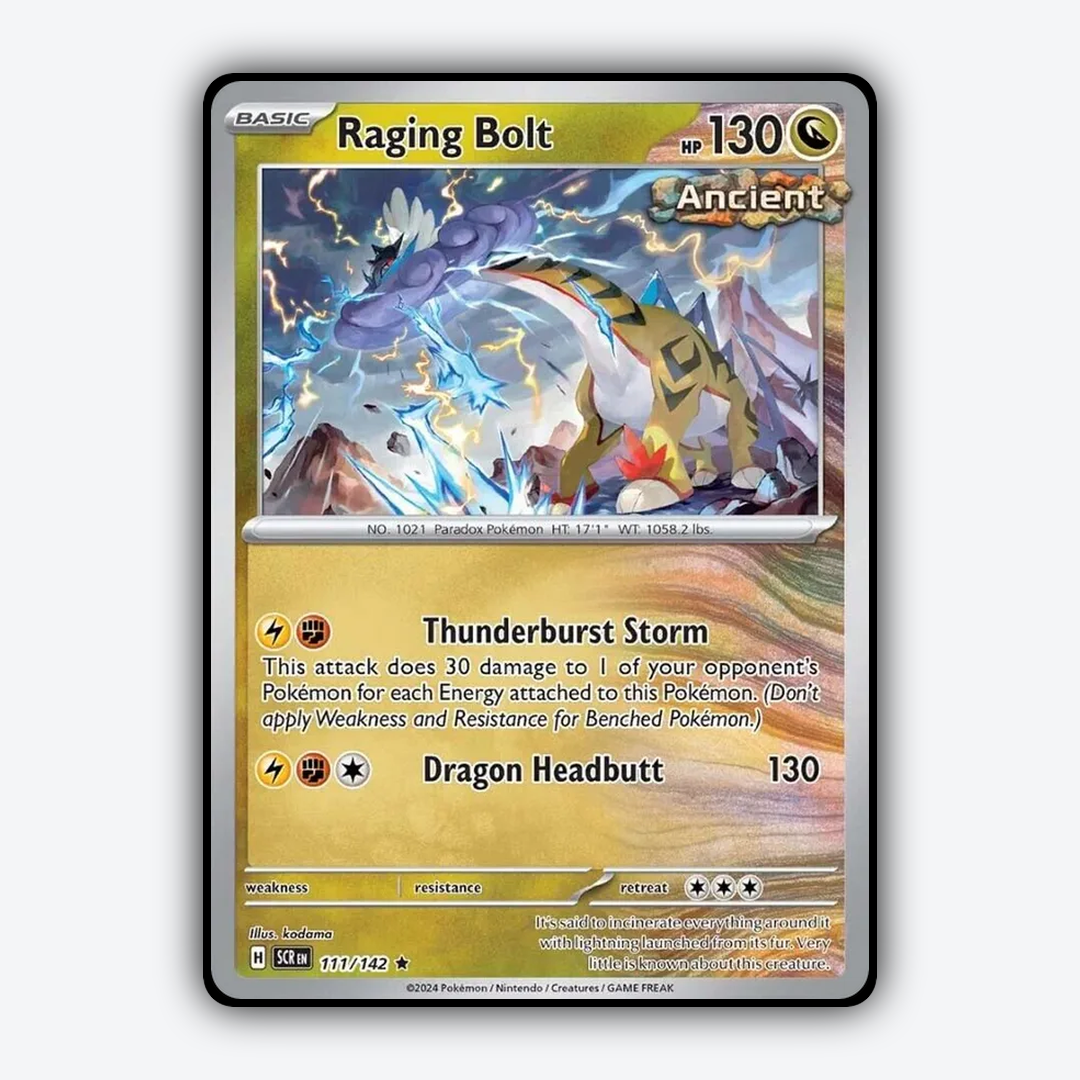Raging Bolt 111/142 - Stellar Crown Set - Card Rug